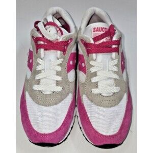 Unisex Saucony Shadow 6000 Sneaker S70441-67 White/ Pink-Grey 100% Original